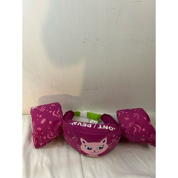 Puddle jumper mermaid kitty pink swim float 35-55lbs - Picture 2 of 6
